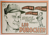 Durocher, Leo, Topps, Set Break, Manager, Chicago, Cubs, Brooklyn, Dodgers, Vintage, Baseball Cards