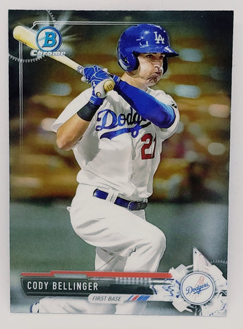 Cody Bellinger Rookie 2017 Bowman Chrome #BCP149, Dodgers ROY, MVP