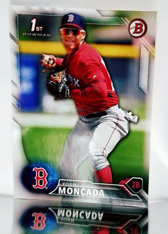 Moncada, Rookie, 1st Bowman, Yoan, 2016, Bowman, Prospects, BP148, Topps, Phenom, Chicago, White Sox, Home Runs, Slugger, RC, Baseball Cards