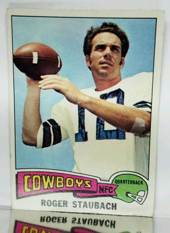 Staubach, Topps, Dallas, Cowboys, HOF, Quarterback, Super Bowl, NFL, Football Card