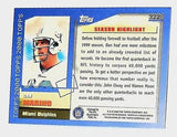 Marino, Topps, Miami, Dolphins, HOF, Quarterback, Super Bowl, MVP, NFL, Football Card