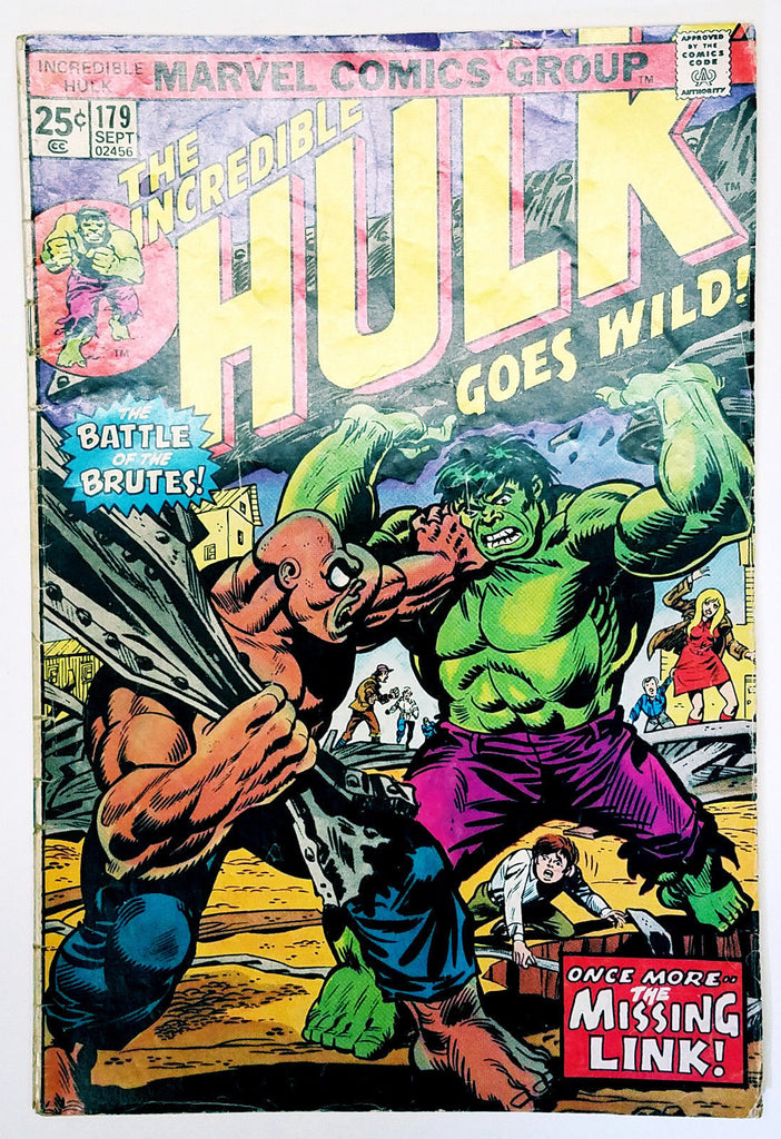 Incredible Hulk #179 Marvel Comics 1974 Re-Enter, Missing Link