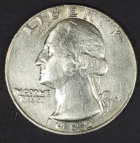 1982, 1982-P, Philadelphia, Washington, Quarter, Coin, Collectible, Clad, Alloy, Hobby, Coins