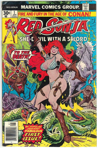 Red Sonja, 1, Marvel, Unicorn, Conan, Comic Book, Comics, Vintage, Book, Collect, Trading, Collectibles
