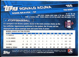 Acuna, Jr, Ronald, Rookie, 2017, Topps, Pro Debut, 155, RC, Rookie Of The Year, ROY, Stolen Bases, Speed, Power, All-Star, Silver Slugger, World Series, Champ, Championship, Titles, Ring, Atlanta, Braves, Home Runs, Slugger, RC, Baseball, MLB, Baseball Cards