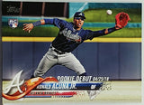 Acuna, Rookie, Debut, Ronald, Jr, 2018, Topps, Update, US252, Phenom, ROY, Atlanta, Braves, Home Runs, Slugger, RC, Baseball Cards