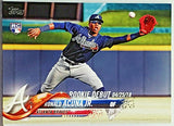 Acuna, Rookie, Debut, Ronald, Jr, 2018, Topps, Update, US252, Phenom, ROY, Atlanta, Braves, Home Runs, Slugger, RC, Baseball Cards