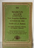 Marcus Allen, HOF, Running Back, RB, Raiders, Los Angeles, Rushing, NFL, Topps, Football Card