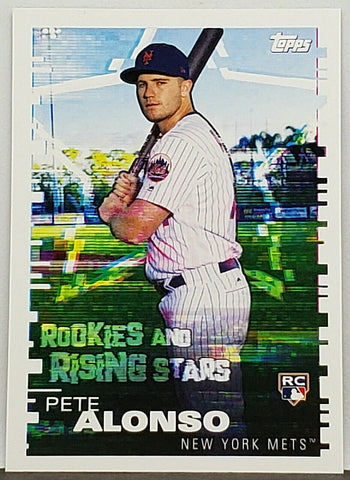 Pete Alonso Rookie 2019 Topps Sticker #222 Mets, Victor Robles Reverse Pete Alonso Rookie 2019 Topps Sticker #222 Mets, Victor Robles Reverse