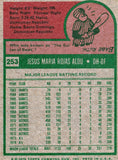 Jesus Alou Mini 1975 Topps Mini #253 Oakland A's, Athletics, DH-OF