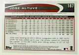 Jose Altuve Rookie!! 2012 Topps #187 Astros 2B "Gigante" RC Hot MVP!