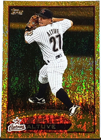 Jose Altuve Gold Sparkle SP 2012 Topps #187 Houston Astros MVP