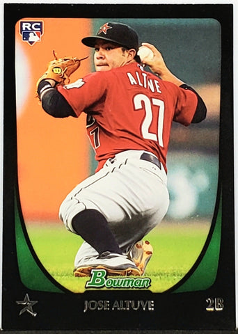 Altuve, Jose, Rookie, 2011, Bowman, Draft, Topps, Gigante, MVP, All-Star, Silver Slugger, Batting Title, 2nd Base, Second Base, World Series, Title, Houston, Astros, Home Runs, Slugger, RC, Baseball, MLB, Baseball Cards