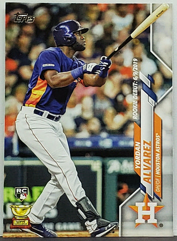 Alvarez, Rookie, Debut, Yordan, 2020, Topps, Update, U-300, Phenom, ROY, Air Yordan, Houston, Astros, Home Runs, Slugger, RC, Baseball Cards