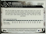 Anderson, Rookie, Flagship, Tim, 2016, Topps, Update, US287, Topps, Chicago, White Sox, Slugger, Home Runs, RC, Baseball Cards