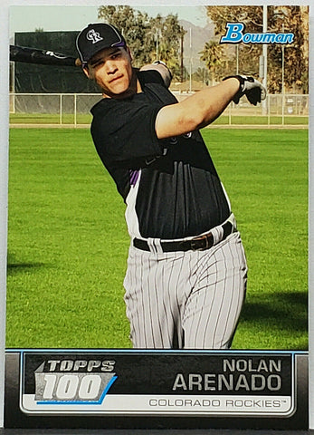 Nolan Arenado Rookie 2011 Bowman Topps 100 #TP-42 Rockies, Cardinals!