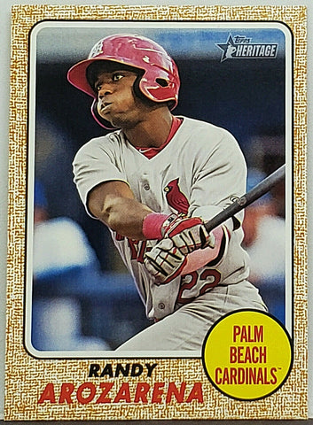Randy Arozarena Rookie 2017 Topps Heritage Minors #146, A.L. ROY