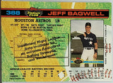 Bagwell, Rookie, Jeff, 1991, Topps, Stadium, Club, 388, Phenom, HOF, MVP, All-Star, Silver Slugger, Gold Glove, Houston, Astros, Home Runs, Slugger, RC, Baseball Cards