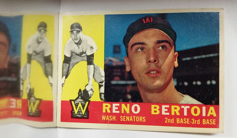 Bertoia, Reno, Topps, Washington, Senators, 2nd Base, Slugger, Home Runs, Baseball Cards