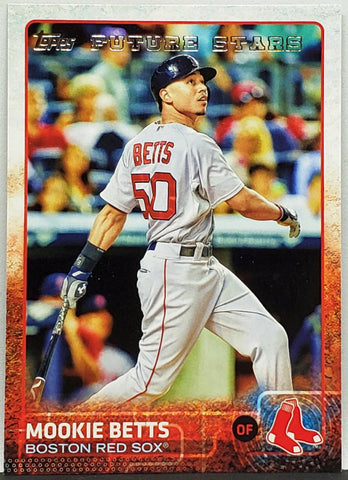 Mookie Betts Rookie Future Star 2015 Topps #389 Red Sox, MVP, Dodger