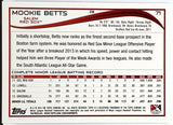 Betts, Mookie, Rookie, 2014, Topps, Pro Debut, 71, RC, MVP, All-Star, Gold Glove, Silver Slugger, Batting Title, World Series, Title, Champion, Championship, Stolen Bases, Speed, Power, Boston, Red Sox, Los Angeles, Dodgers, Home Runs, Slugger, RC, Baseball, MLB, Baseball Cards