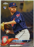 Bieber, Shane, Rookie, Topps, Chrome, Update, Cleveland, Indians, Pitcher, Strikeouts, Baseball Cards