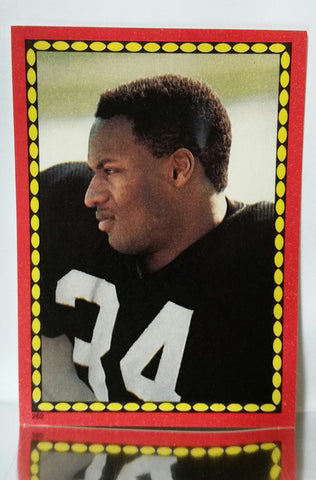 Bo Jackson, Rookie, Topps, Stickers, Superstar, Running Back, Los Angeles Raiders, James Jones, Touchdowns, TDs,  NFL, Football Card