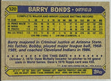 Bonds, Rookie, Barry, 1987, Topps, 320, Error, MVP, Home Run King, Batting Title, World Series, Pittsburgh, Pirates, San Francisco, Giants, Home Runs, Slugger, RC, Baseball Cards