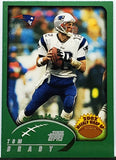 Brady, Tom, Rookie, Weekly Wrap Up, 2002, Topps, 295, RC, Quarterback, QB, MVP, Super Bowl, GOAT, Yards, Touch downs, Touchdowns, Passing, Receiving, Rushing, TD, New England, Patriots, Tampa, Tampa Bay, Buccaneers, Bucs, Football, Hobby, NFL, Football Cards