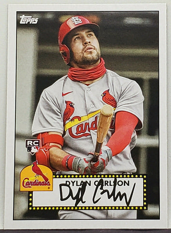 rare 2021 baseball cards Dylan Carlson Rookie "1952 Topps Redux" 2021 Topps #T52-33 Cardinals – CardboardandCoins.com