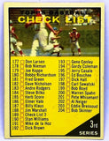 Checklist, 3rd Series, Topps, Set Break, Clean, 1961, Baseball Cards
