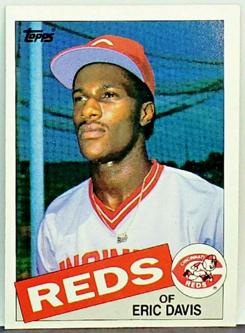 Eric Davis Rookie 1985 Topps #627 Reds All-Star 30/30 Power/Speed ...