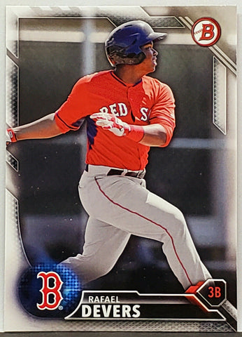 Devers, Rookie, Rafael, Boston, Red Sox, Home Runs, Bowman, Draft, Topps, RC, Baseball Cards