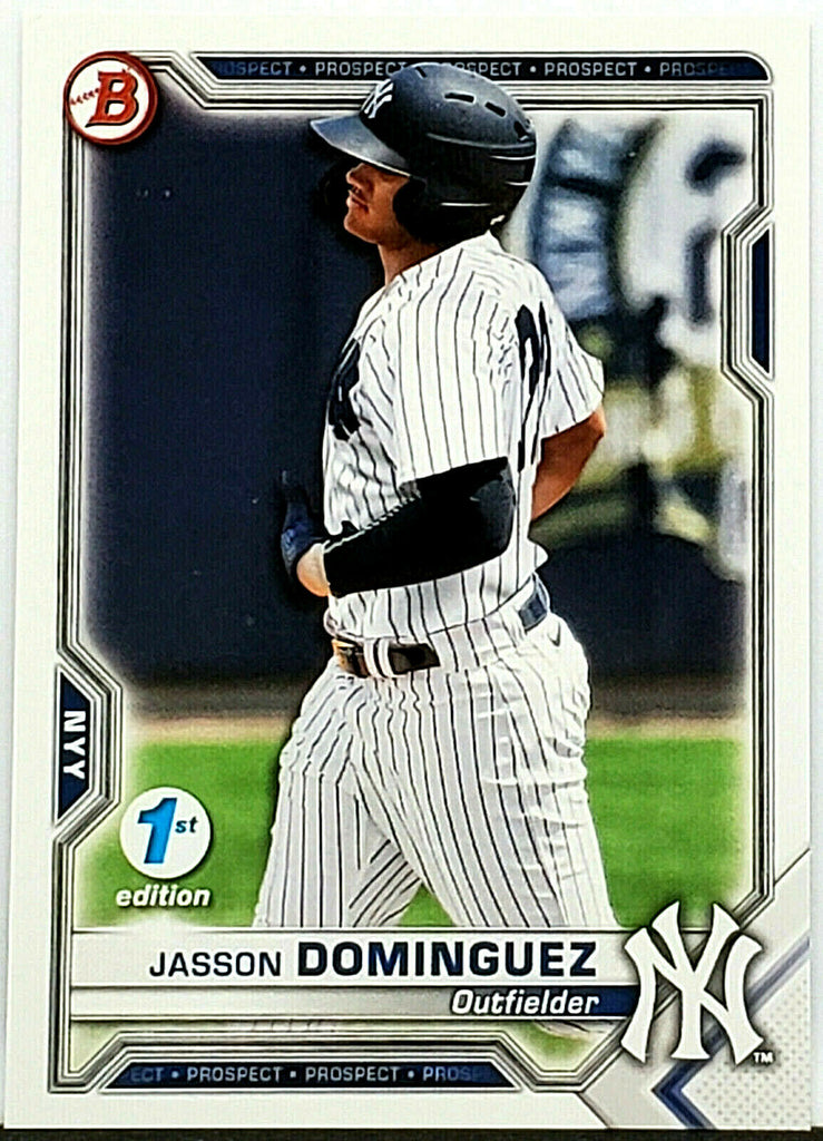 Jasson Dominguez Rookie 1st Edition 2021 Bowman 1st Edition #BFE-13 –