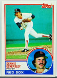 Eckersley, Dennis, Topps, 1983, Boston, Red Sox, HOF, Pitcher, Saves, Strikeouts, Hobby, Collect, Baseball Cards