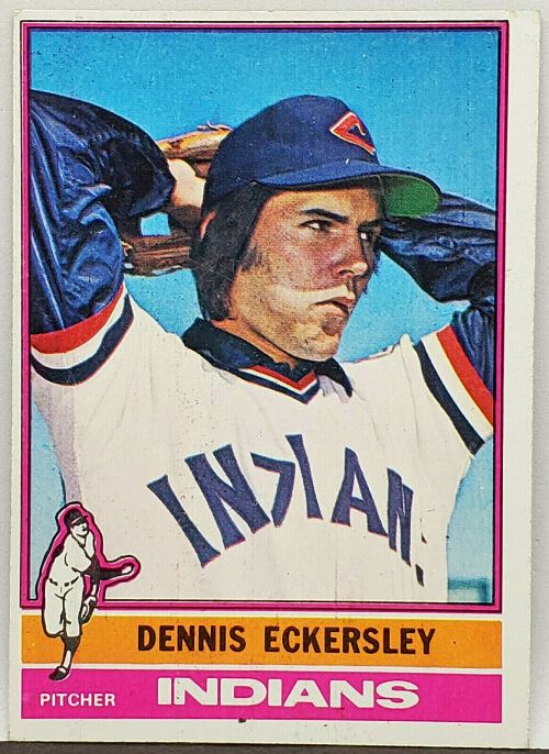 Dennis Eckersley Rookie 1976 Topps #98 HOF Pitcher, Cleveland Indians