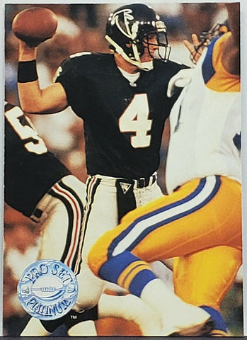 Favre, Rookie, Brett, 1991, Pro Set, Platinum, Football, 290, Quarterback, QB, MVP, Super Bowl, Champion, Atlanta, Falcons, Green Bay, Packers, Touchdowns, Touch Downs, NFL, RC, Football Cards