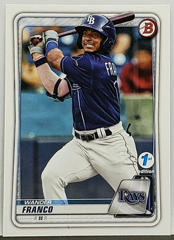 Wander Franco Rookie 1st Edition 2020 Bowman 1st Edition #BFE-1, Rays CardboardandCoins.com Wander Franco Rookie 1st Edition 2020 Bowman 1st Edition #BFE-1, Rays CardboardandCoins.com