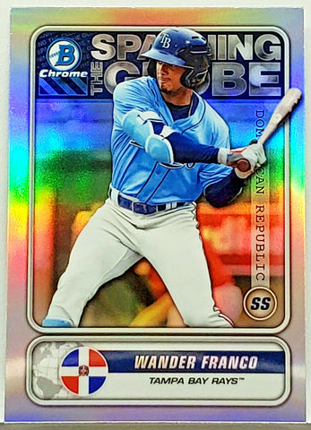 Franco, Rookie, Refractor, Wander, Bowman, Chrome, Spanning, Insert, Tampa Bay, Rays, Prospect, Topps, Home Runs, RC, Baseball Cards