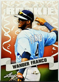 Franco, Rookie, Wander, 2018, Leaf, Prized, 21, Tampa Bay, Rays, On-Base Streak, Phenom, Home Runs, Slugger, RC, Baseball Cards