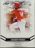 Franco, Rookie, Wander, 2018, Leaf, RC2018, RC-01, RC01, Tampa Bay, Rays, Phenom, On-Base Streak, Home Runs, Slugger, RC, Baseball Cards