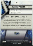 Franco, Wander, Rookie, 2019, Bowman, Bowman's, Best, TP-1, Topps, RC, Tampa Bay, Rays, Shortstop, On-Base, Top Prospect, Home Runs, Slugger, RC, Baseball, MLB, Baseball Cards