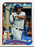 Franco, Wander, Rookie, 2020, Topps, Update, P-3, RC, Tampa Bay, Rays, Shortstop, On-Base, Prospect, Home Runs, Slugger, RC, Baseball, MLB, Baseball Cards