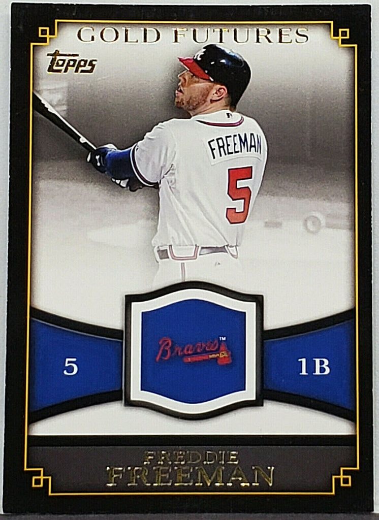 Freddie Freeman Rookie-Era Gold Futures 2012 Topps #GF-4, Braves, MVP –