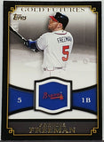 Freeman, Rookie-Era, Gold Futures, Freddie, 2012, Topps, GF-4, GF4, Rookie, Phenom, MVP, All-Star, Atlanta, Braves, World Series, Home Runs, Slugger, RC, Baseball Cards