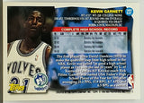 Garnett, Rookie, Kevin, Topps, Minnesota, Timberwolves, All-Star, HOF, Points, Rebounds, NBA, Basketball Cards