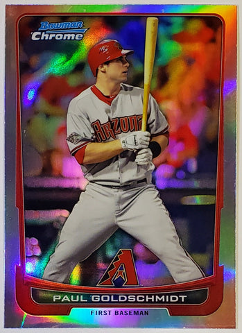 Paul Goldschmidt Refractor 2012 Bowman Chrome #131, Dbacks, Cards, MVP –