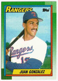 1990 Topps #331 Juan Gonzalez Rookie 2 x MVP, Rangers, High-Demand!