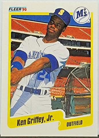 Griffey, Jr, Ken, 1990, Fleer, 513, Seattle, Mariners, Junior, HOF, MVP, Home Run Derby Champ, Home Runs, Slugger, Baseball Cards