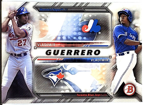 Guerrero, Jr, Vladimir, Vlad, Vladdy, Rookie, Family, Tree, Resemblance, 2016, Bowman, FT-GU, FTGU, GU, RC, Topps, HOF, Home Run Derby, AS Game MVP, Silver Slugger, Toronto, Blue Jays, Montreal, Expos, Home Runs, Slugger, RC, Baseball, MLB, Baseball Cards